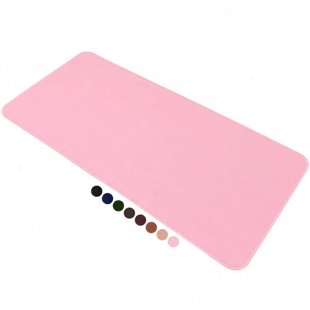 MousePad Grande Rosa Desk Pad Couro Gamer Office ENTREGA RAPIDO