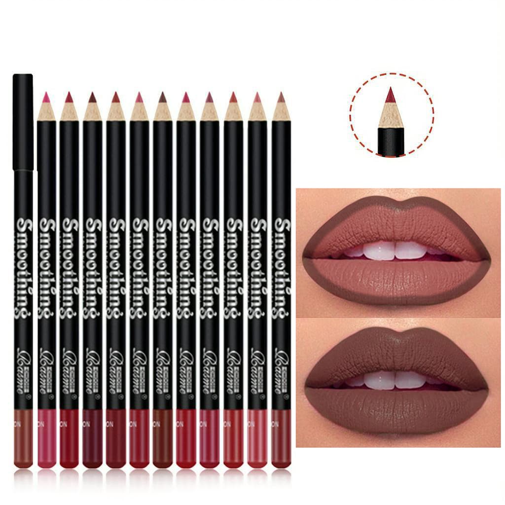 Lápis Delineador Labial De Cor Única , À Prova D'água De Manchas , Resistente A Transferência , Maquiagem , Batom , Cosm