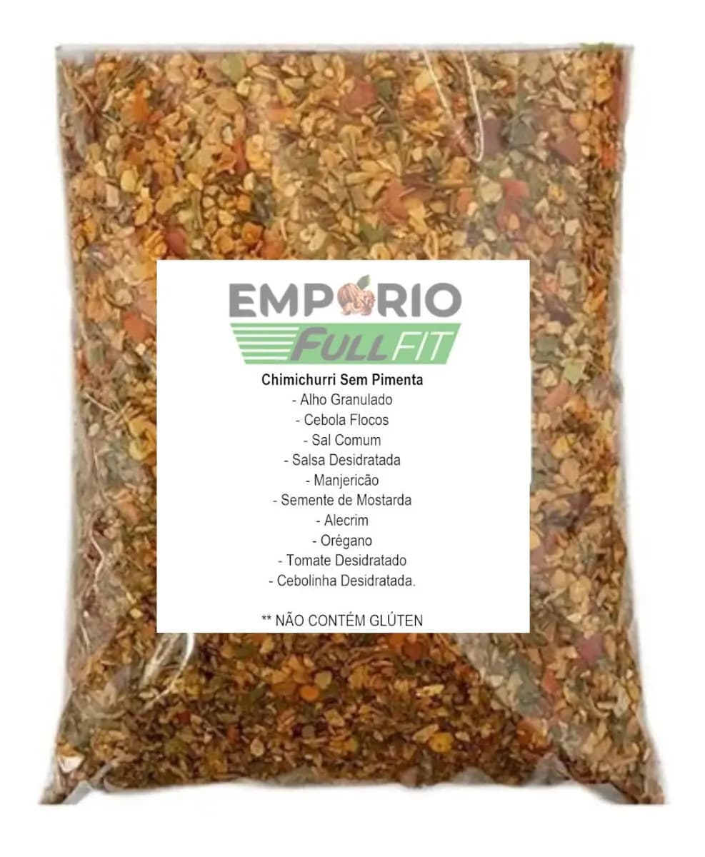 Tempero Chimichurri Sem Pimenta 1kg Alta Qualidade
