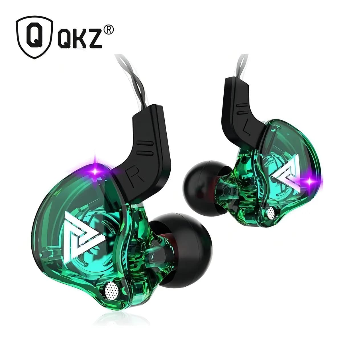 Fone De Ouvido Retorno De Palco Qkz Ak6 Com Microfone + Case
