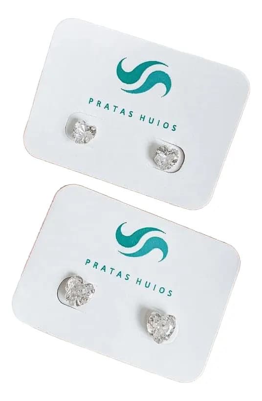 250un Tags Para Brinco Personalizada Com Sua Logo Joia Prata Brinco
